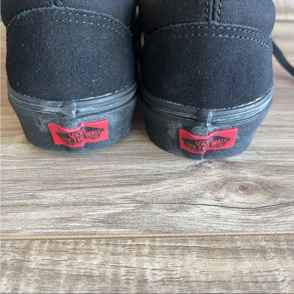 NEW VANS Old Skool Flame Wall Black Black Skate Shoes Sneakers Mens 6.5 Womens 8 - Picture 5 of 7